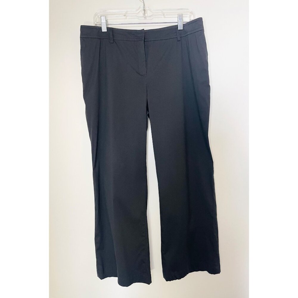 Akris Black Wide Leg Womens Dress Pants Size 12